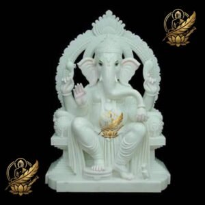 Ganesh Mandap Divine Arch Marble Moorti
