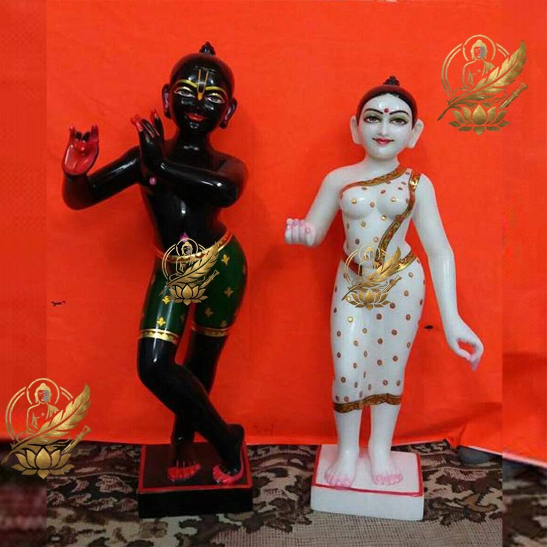 Radha Krishna Marble Moorti